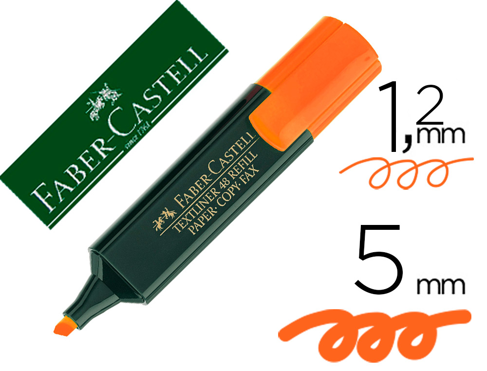 ROTULADOR FABER FLUORESCENTE 48-15 NARANJA