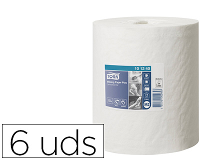 PAPEL SECAMANOS TORK EXTRA ANCHO 215 MM LARGO 160 MT 2 CAPAS PARA DISPENSADOR M2 PAQUETE DE 6 UNIDADES