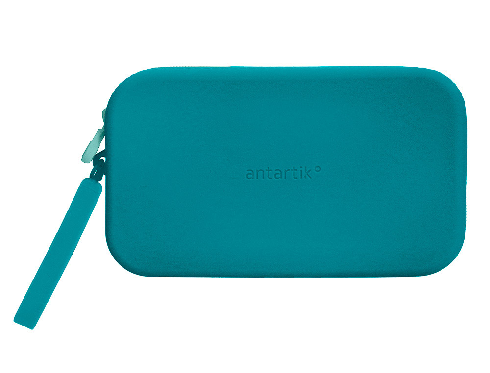 ESTUCHE PORTATODO ANTARTIK TROPICAL DIVE SILICONA SOFT RECTANGULAR 190X120X25 MM COLOR TURQUESA