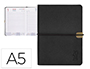 AGENDA ENCUADERNADA LIDERPAPEL EGINA A5 2024 DIA PAGINA COLOR NEGRO PAPEL 70 GR