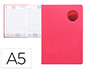 AGENDA ENCUADERNADA LIDERPAPEL KILKIS 15X21 CM 2024 DIA PAGINA COLOR ROSA PAPEL 70 GR