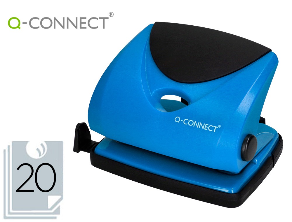 TALADRADOR Q-CONNECT KF02155 AZUL ABERTURA 2 MM CAPACIDAD 20 HOJAS