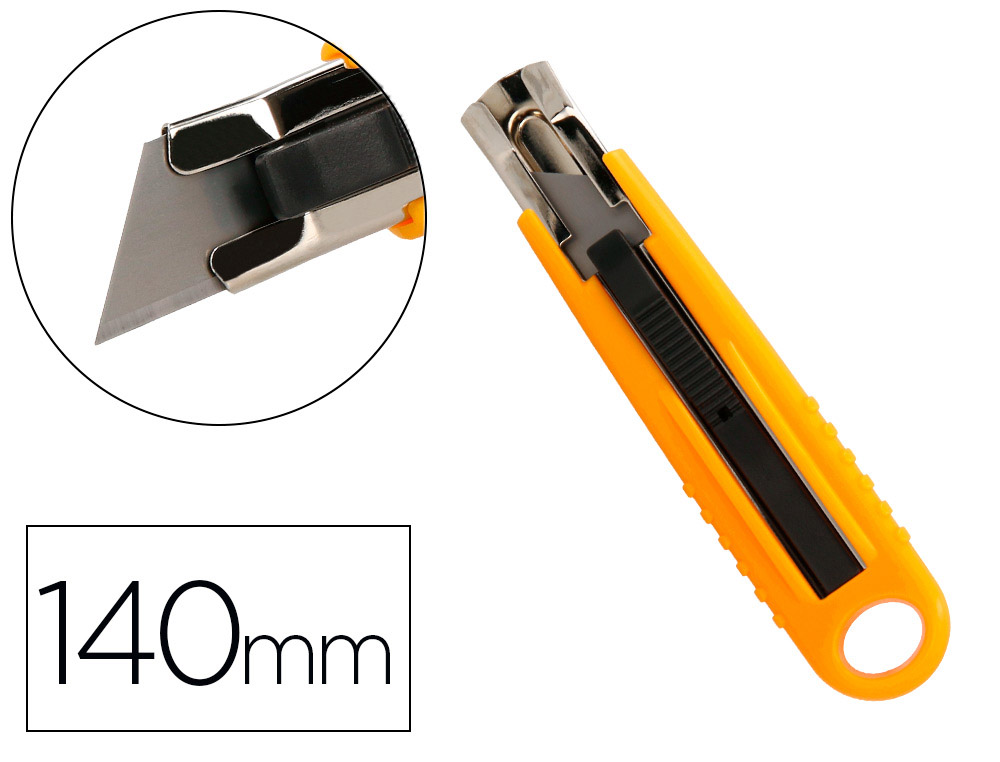 CUTER Q-CONNECT KF14624 DE SEGURIDAD CON CUCHILLA RETRACTIL