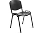 SILLA ROCADA CONFIDENTE ESTRUCTURA METALICA RESPALDO Y ASIENTO EN POLIMERO COLOR NEGRO