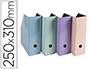 REVISTERO EXACOMPTA AQUAREL CARTON FORRADO LOMO 100 MM PACK DE 2 UNIDADES COLORES PASTEL SURTIDOS 250X310 MM