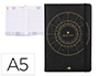 AGENDA ENCUADERNADA LIDERPAPEL EFIRA A5 2024 DIA PAGINA COLOR NEGRO PAPEL 70 GR