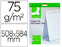 BLOC CONGRESO Q-CONNECT LISO AUTOADHESIVO SOBREMESA 508X584 MM 20 HOJAS PAPEL BLANCO DE 75G/M2 FSC