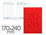 AGENDA ENCUADERNADA LIDERPAPEL CRETA 170X240 MM 2026 SEMANA VISTA BURGUNDY PAPEL 70 GR