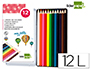LAPICES DE COLORES LIDERPAPEL CAJA METALICA DE 12 UNIDADES COLORES SURTIDOS