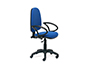 SILLA ROCADA CON BRAZOS COLOR AZUL DIAMETRO BASE 610 MM RESPALDO DE 490 MM X 420 MM