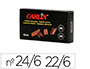 GRAPAS CARLIN N 22/6 24/6 COBREADAS CAJA DE 1000 UNIDADES