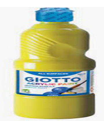 PINTURA ACRILICA GIOTTO 500ML, AMARILLA